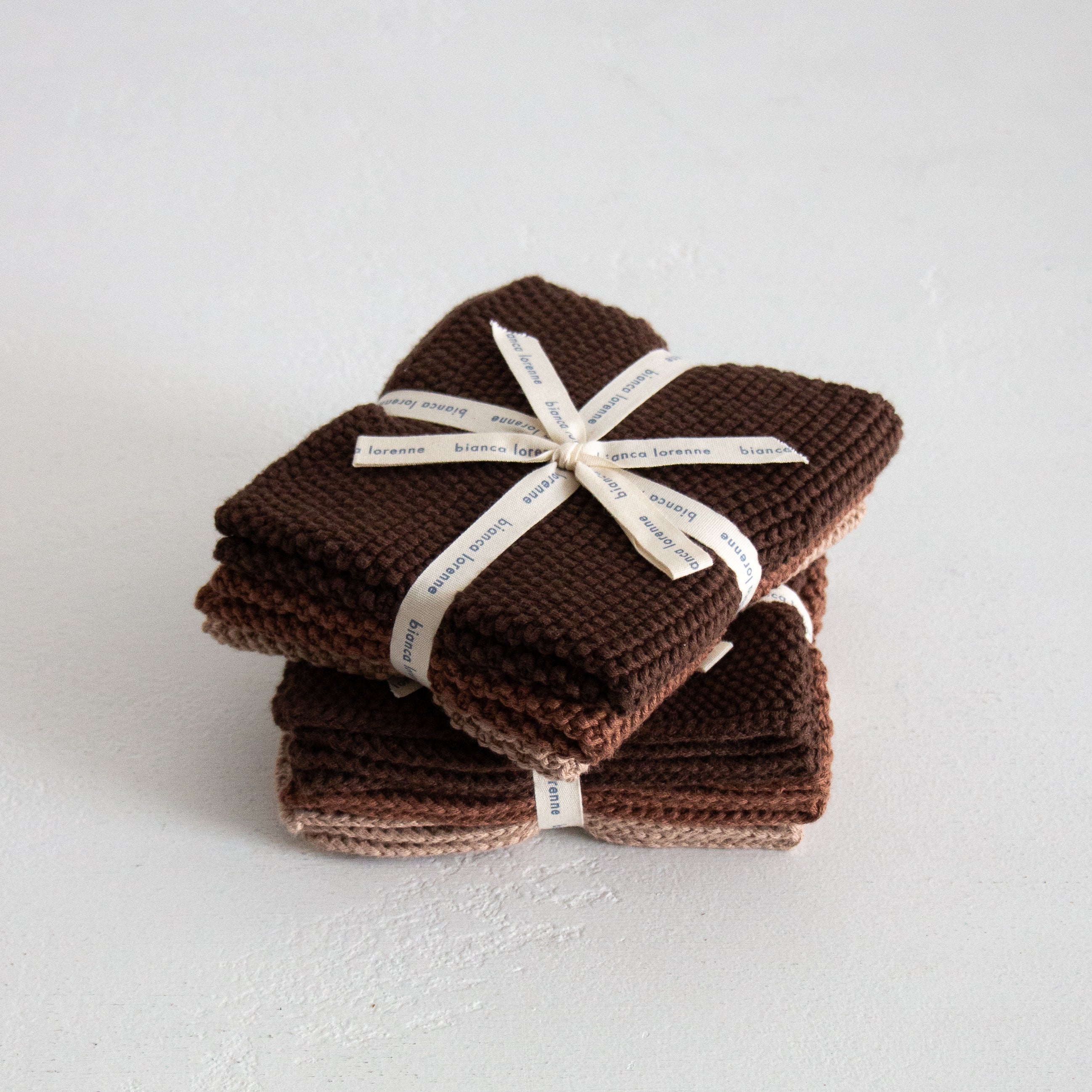 Wash Cloths (Set 3) Chocolate
