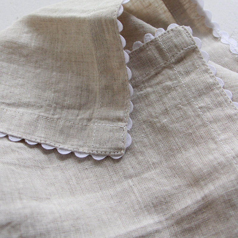 Wavy Linen Napkin Set/4 - Oatmeal