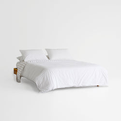 A&C Stonewash Cotton Duvet - White
