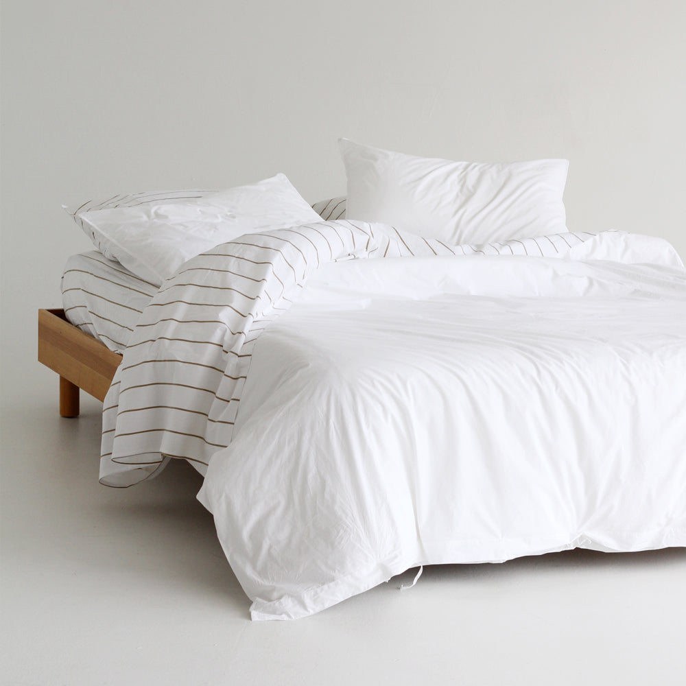 Stonewash Cotton Duvet - White