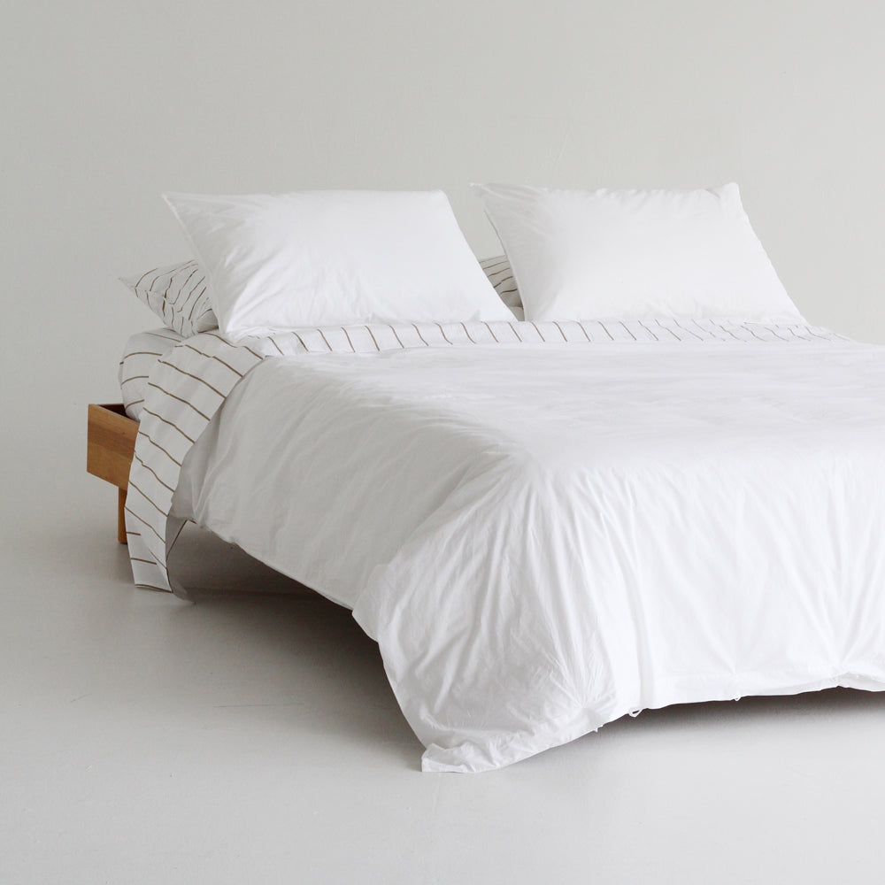 Stonewash Cotton Duvet - White