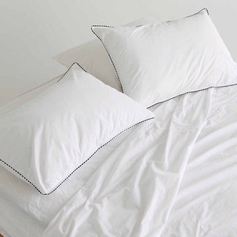 Wavy Pillowcase Pair - White