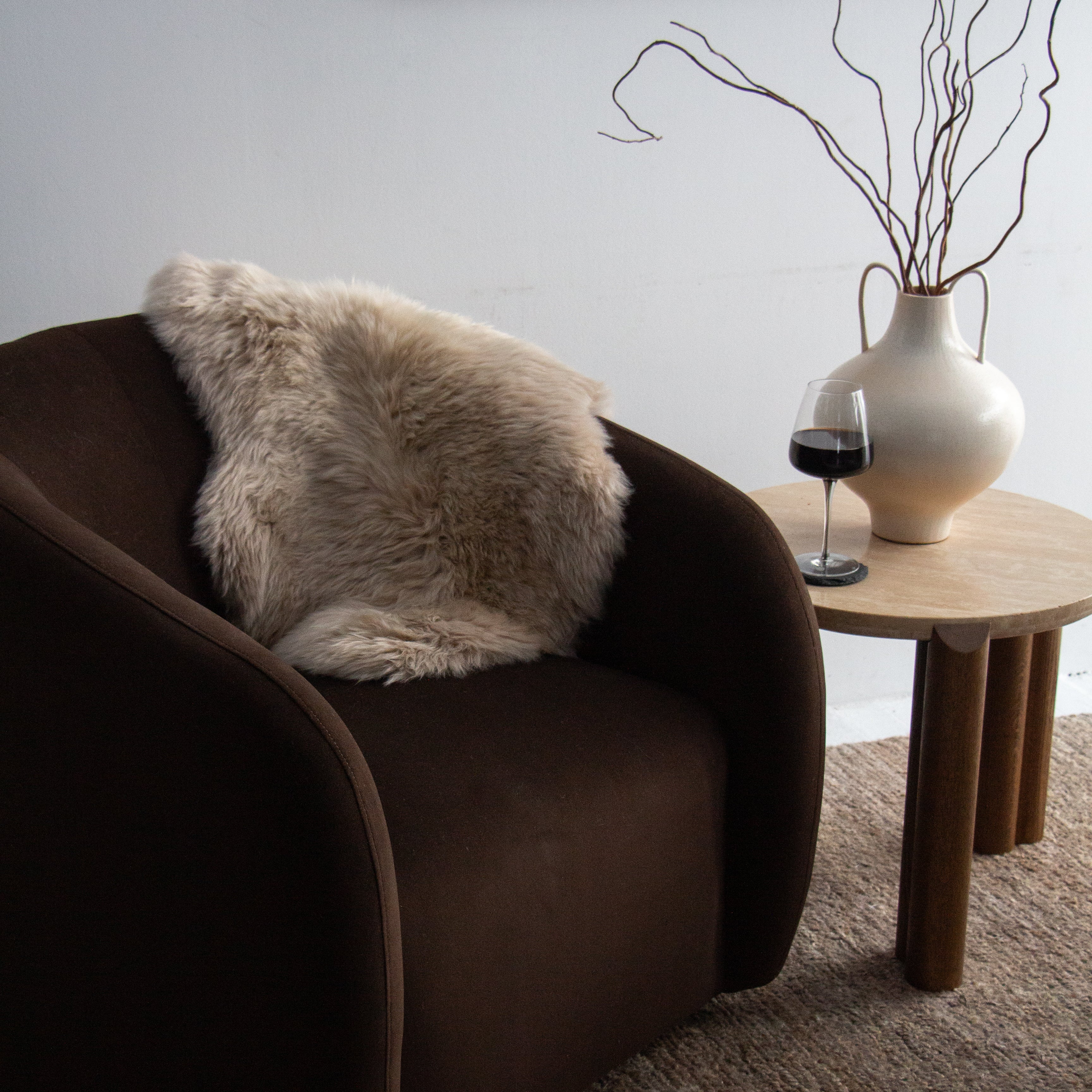 Xander Swivel Chair - Chocolate Velvet