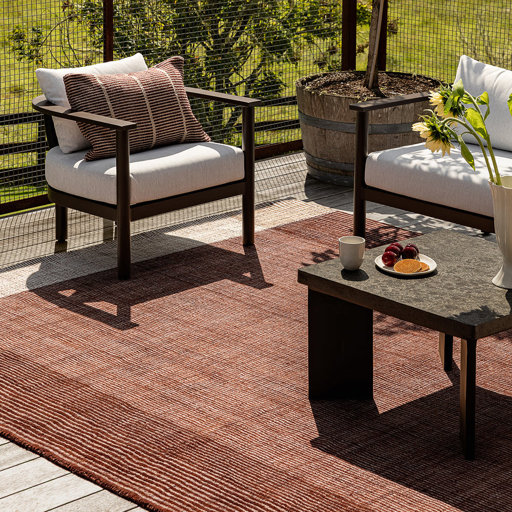 Bedrock Floor Rug - Claret