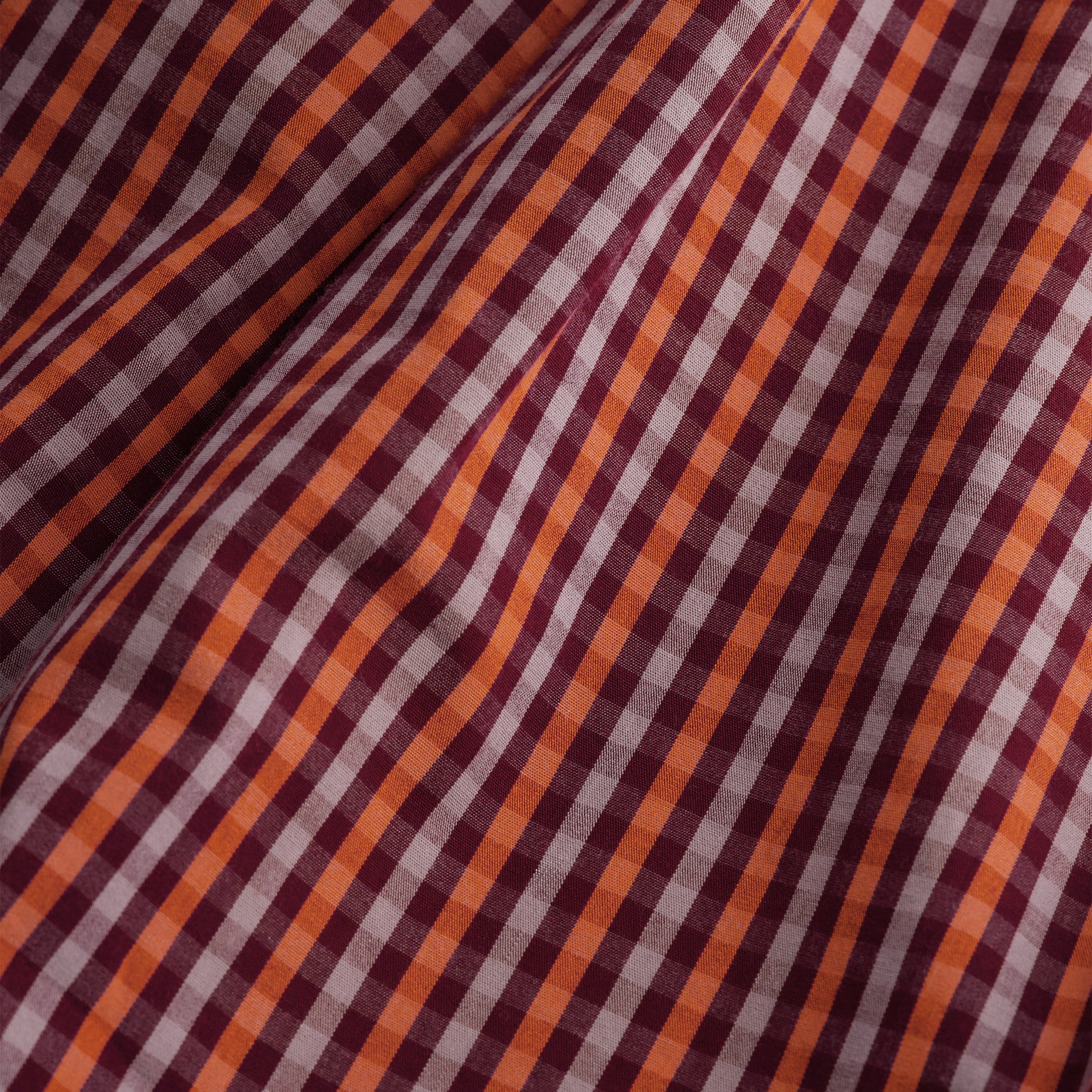 Belle Dress  - Maroon Check