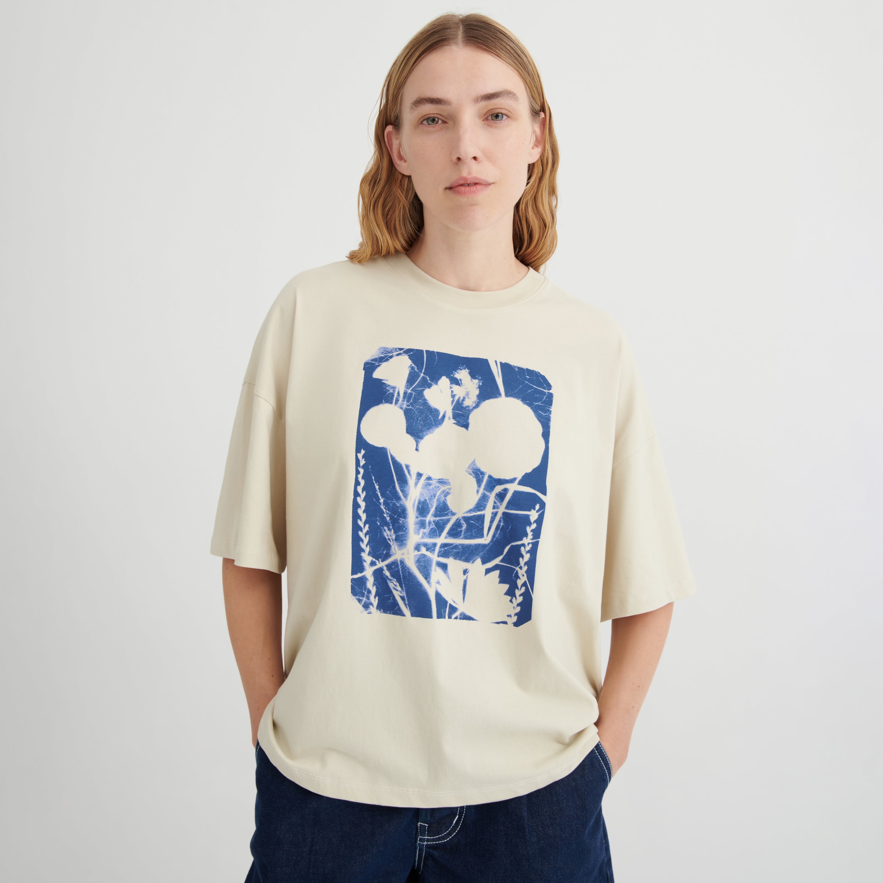 Cyanotype Tee - Stone