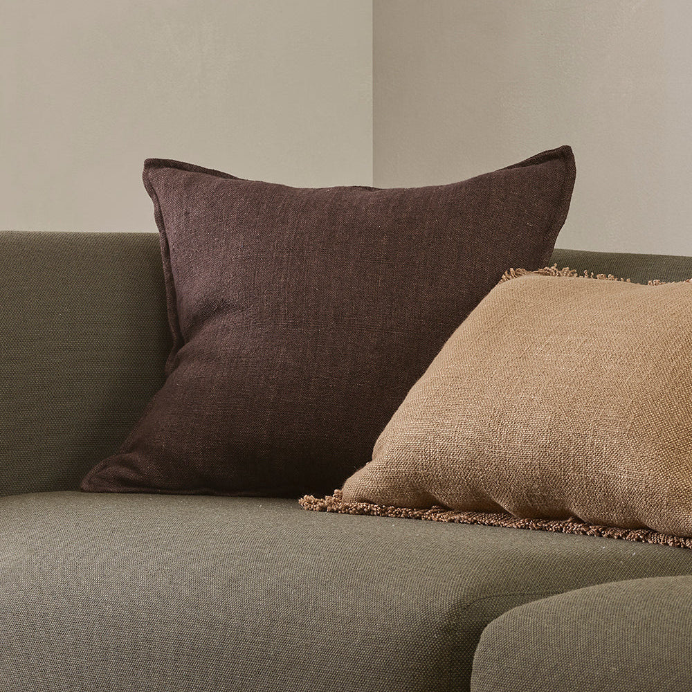 Flaxmill Cushion - Mahogany