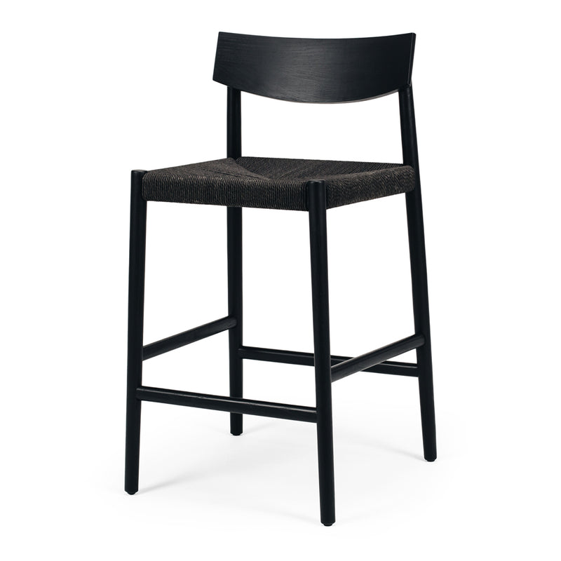 Isaac Cord Barstool - Black