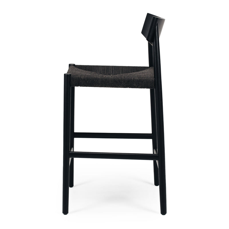 Isaac Cord Barstool - Black