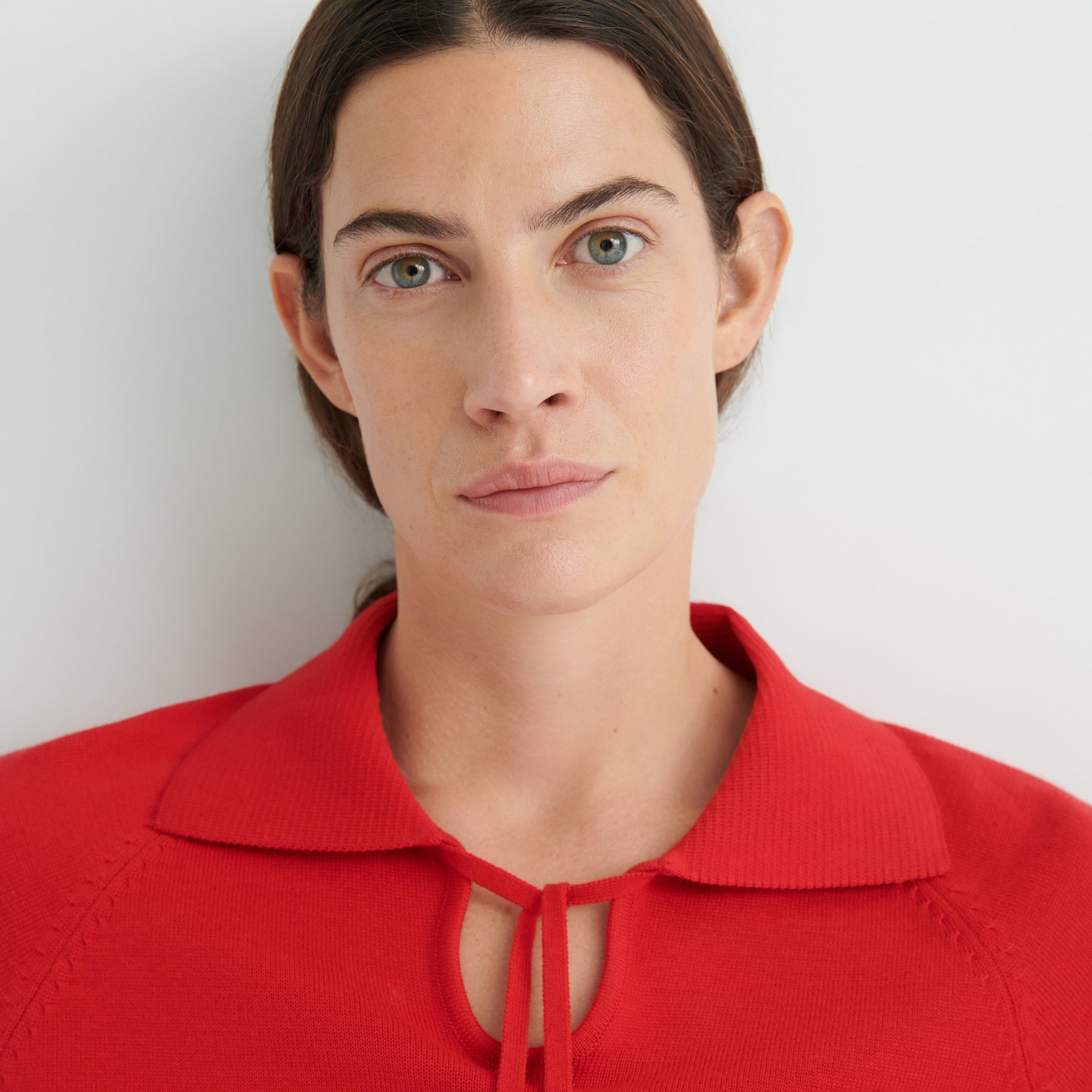 Keyhole Jumper - Poppy Red