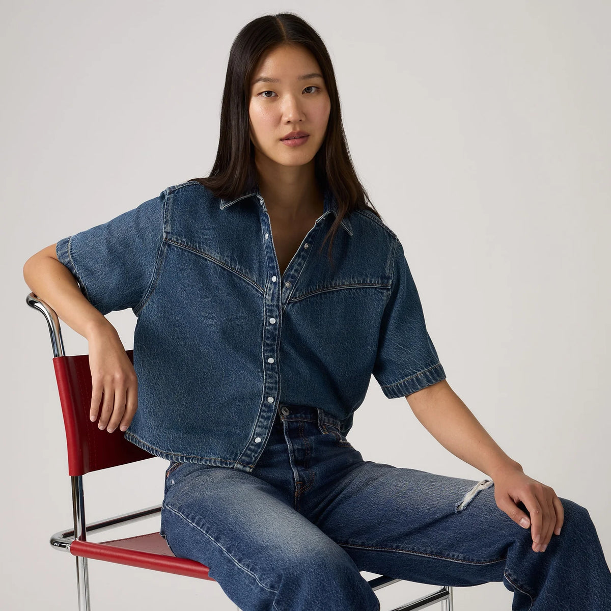 Logan Denim Shirt - Tencel Tinted Times