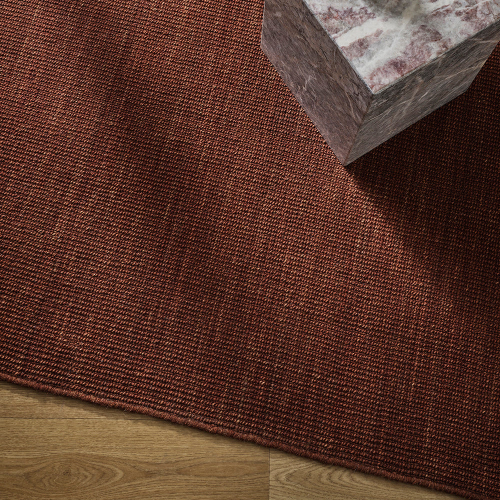 Linden Floor Rug - Brick