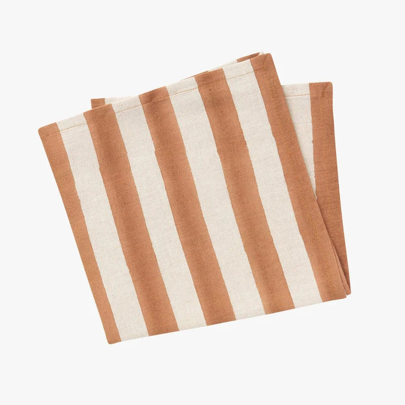 Riviera Napkins (Set of 4)  - Terracotta Stripe