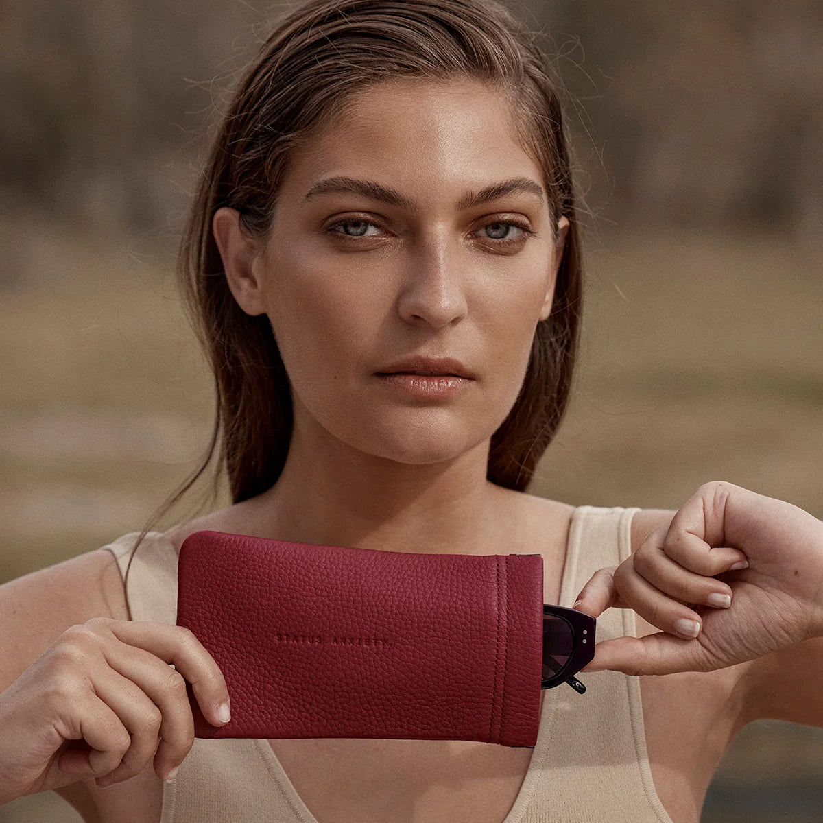 Keepsake Sunglasses Case - Rouge