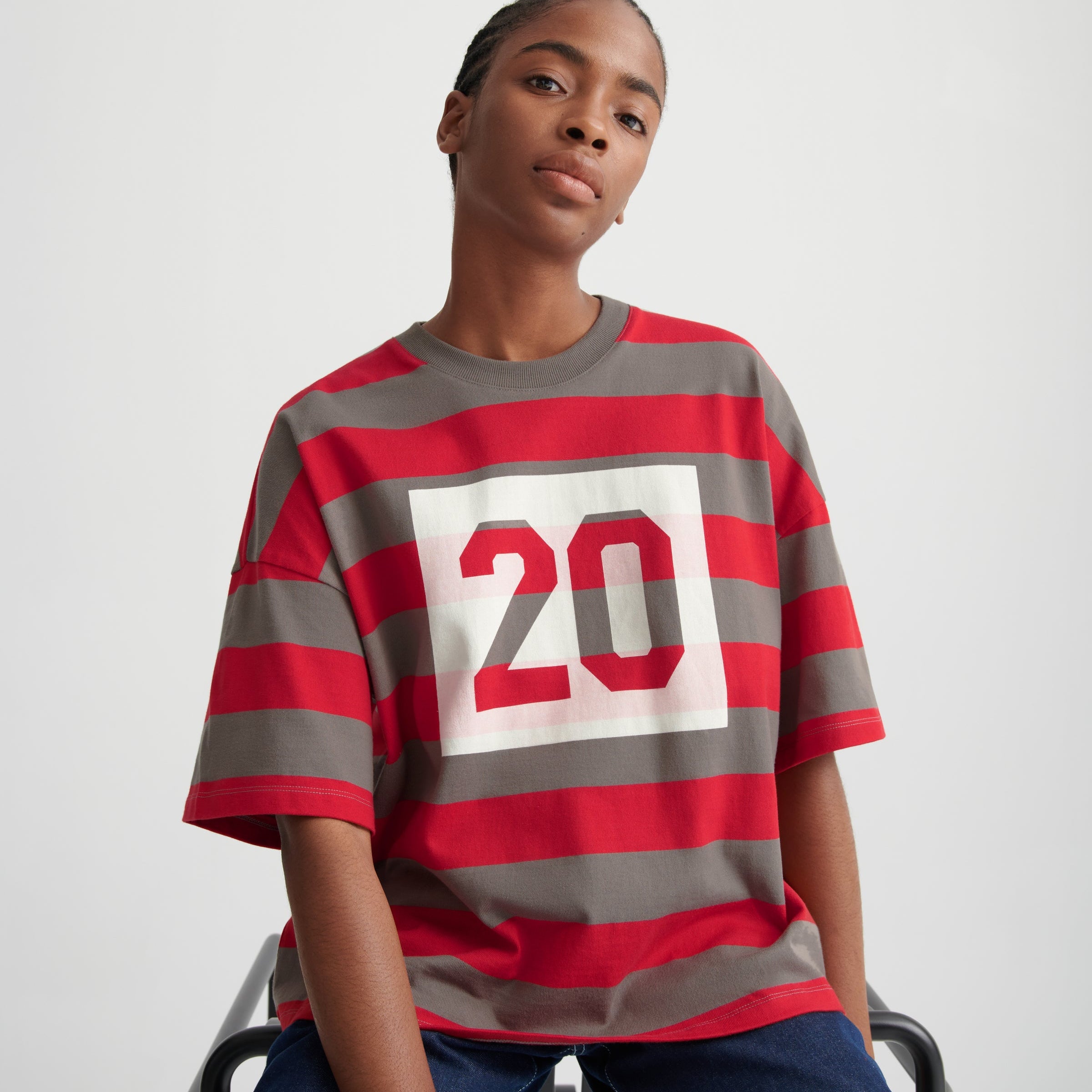 Twenty Tee - Poppy Stripe