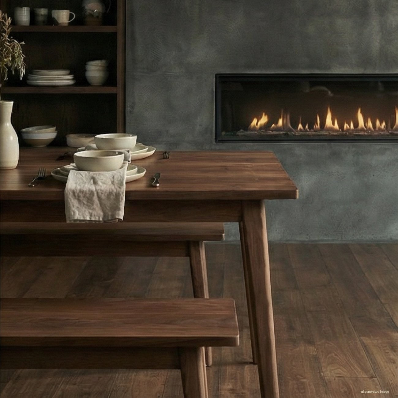 Frankie Bench Seat - Walnut