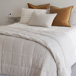 A&C Linen Quilt - Oatmeal