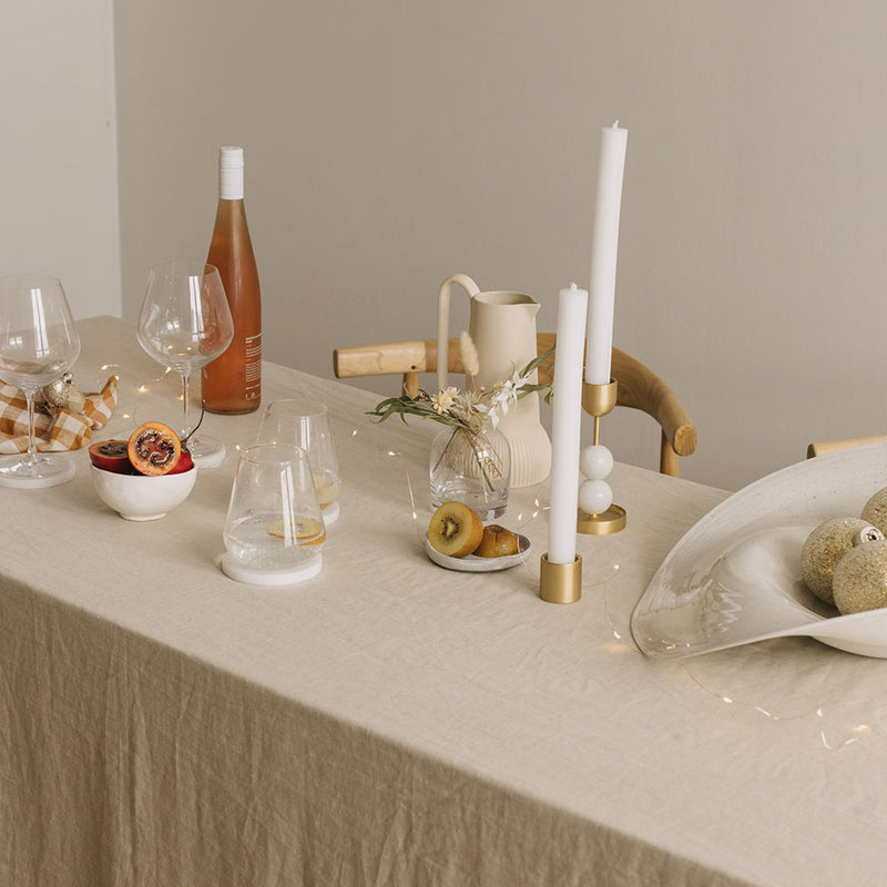 A&C Linen Table Cloth - Dove