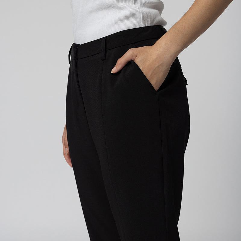 Abbe Zip Cuff Pant - Black