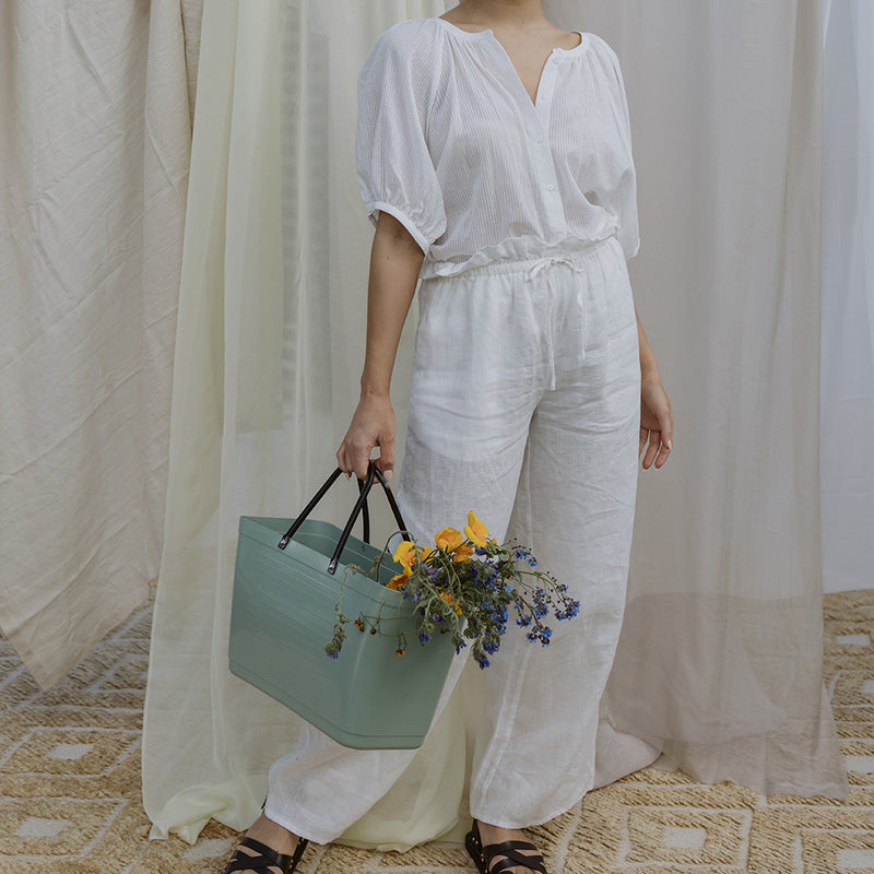 Amy Linen Beach Pant - Ivory