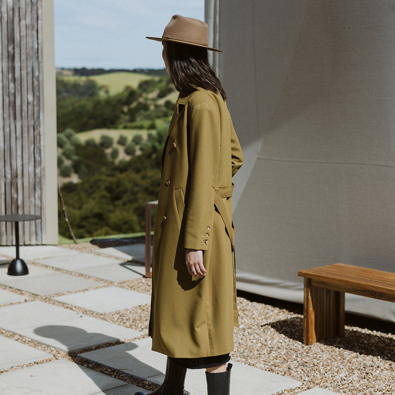 Florence Trench Coat - Willow