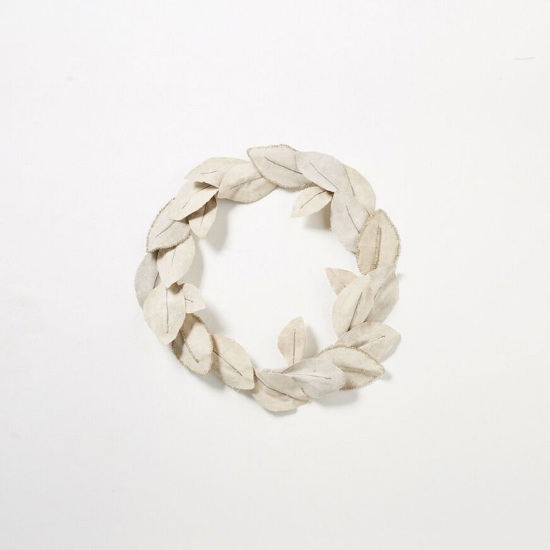 Bedouin Canvas & Glass Bead Wreath