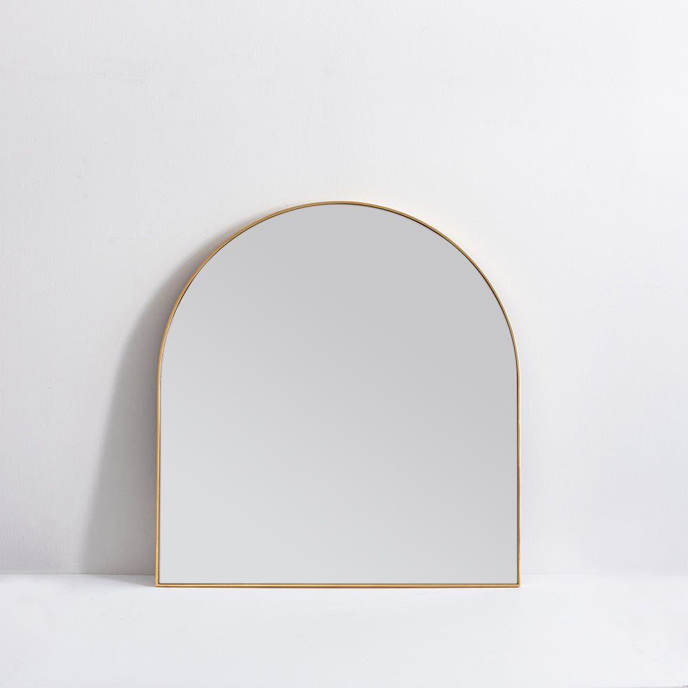 Bjorn Arch Half Mirror - Brass (Christchurch Ex Floor Stock)