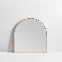 Bjorn Arch Half Mirror - Brass