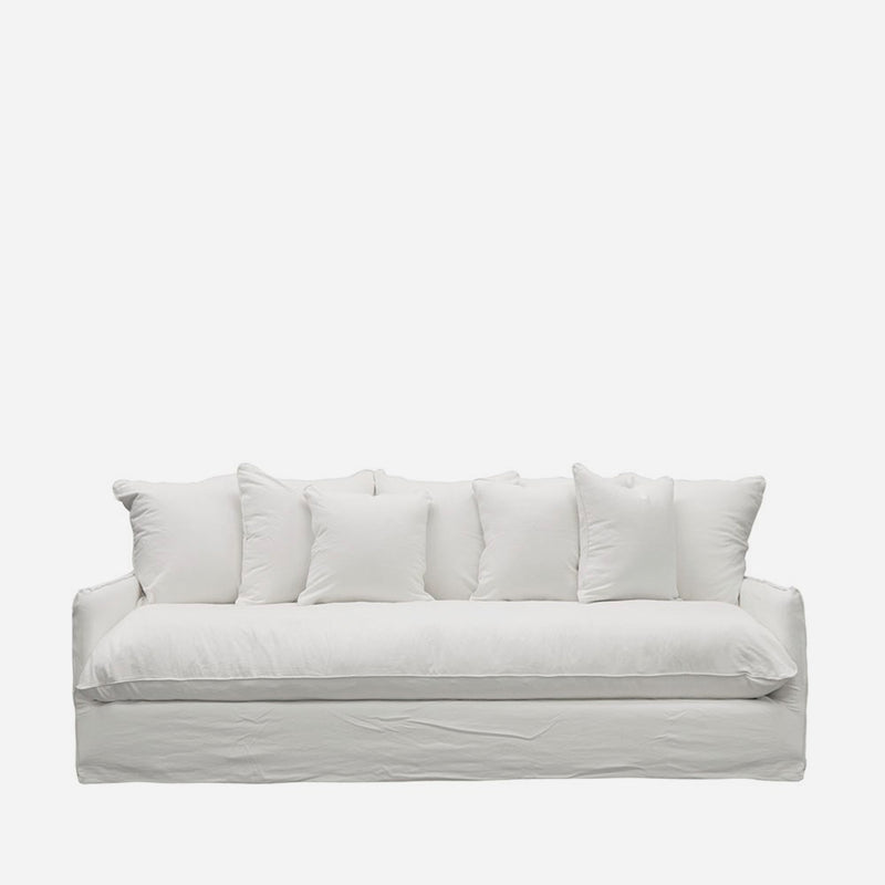 Boston Four Seater Sofa - White
