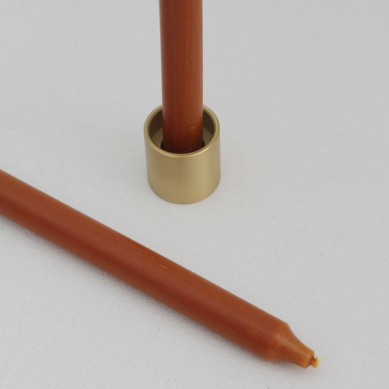 Broste Taper Candle - Terracotta