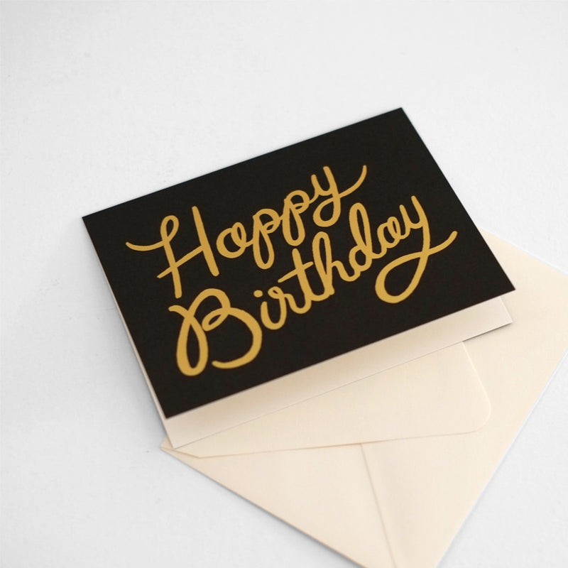 Shimmering Happy Birthday Card