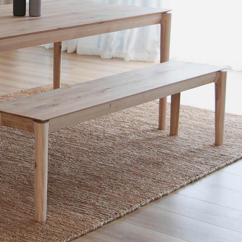 Solid oak discount bench seat
