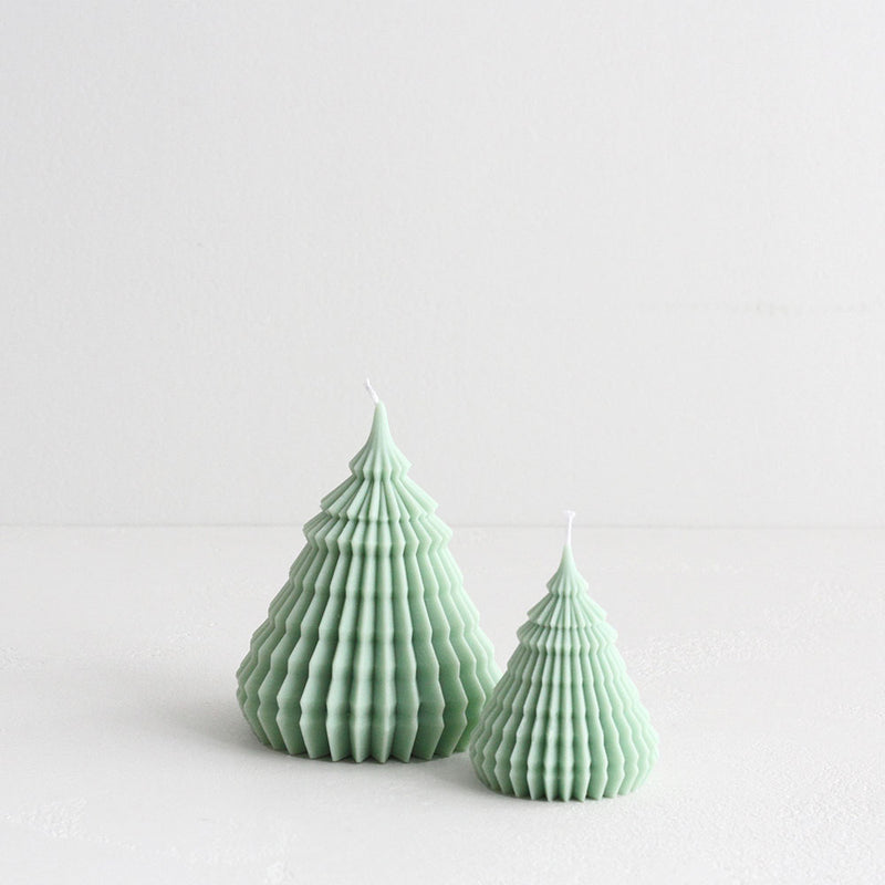 Christmas Tree Candle - Green