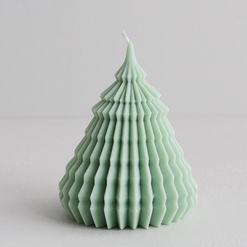 Christmas Tree Candle - Green