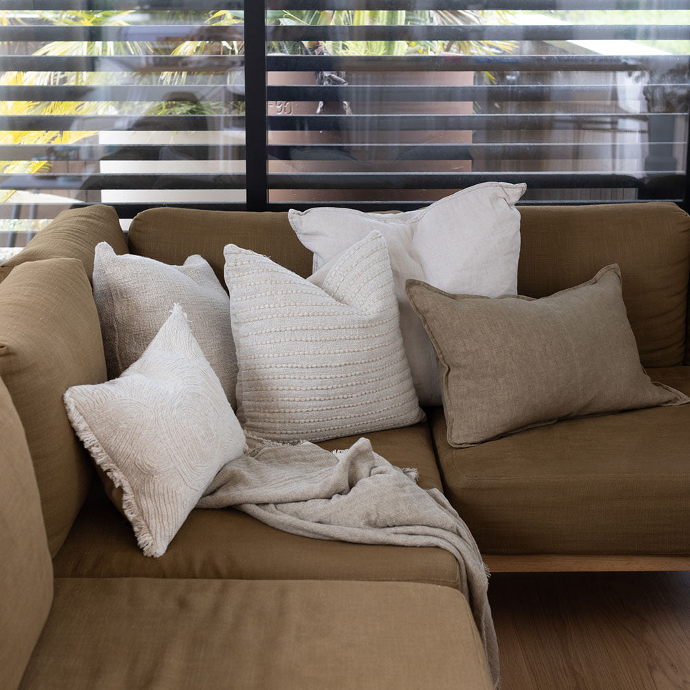 Cassia Cushion - Almond