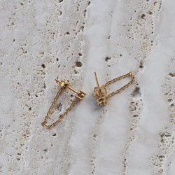 Diamante Chain Studs