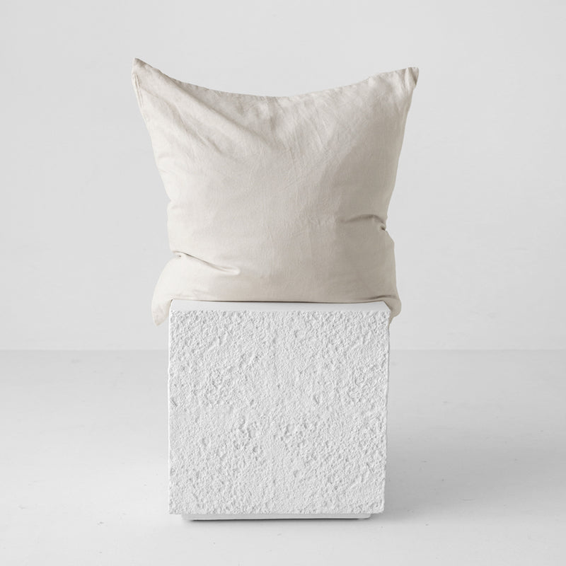 A&C Flax Linen Euro Pillowcase - Dove
