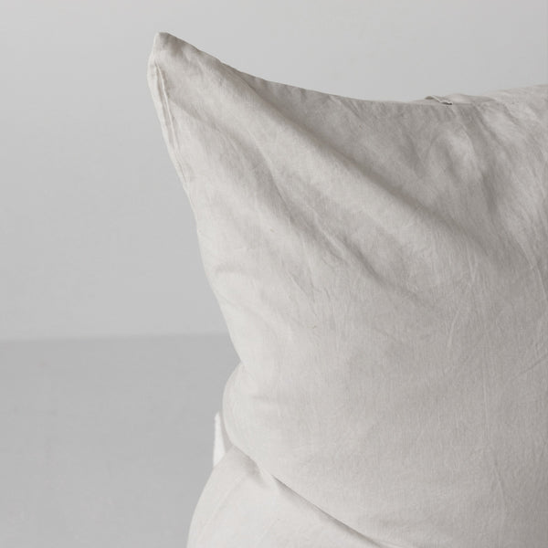 A&C Flax Linen Euro Pillowcase - Dove