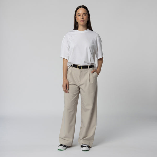 Emma Wide Leg Pant - Nougat