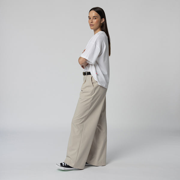 Emma Wide Leg Pant - Nougat