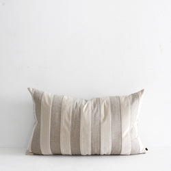 Etro Stripe Cushion - Almond