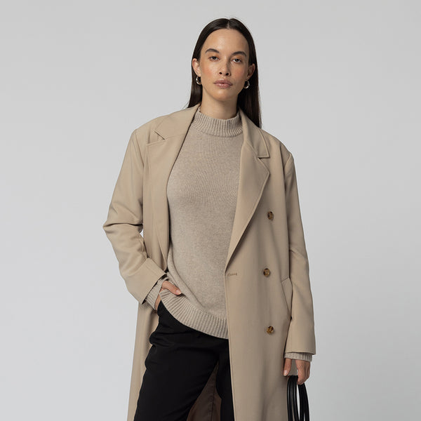 Florence Trench Coat - Tan