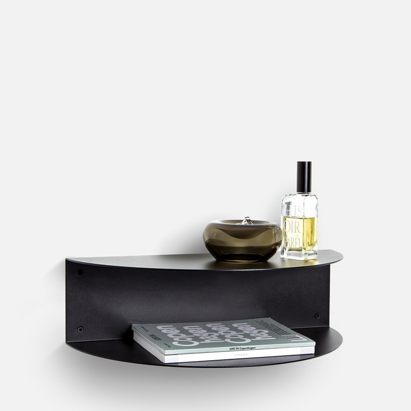 Fold Bedside Table - Black