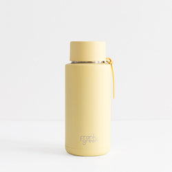 Frank Green Ceramic Reusable Bottle - Buttermilk 1L