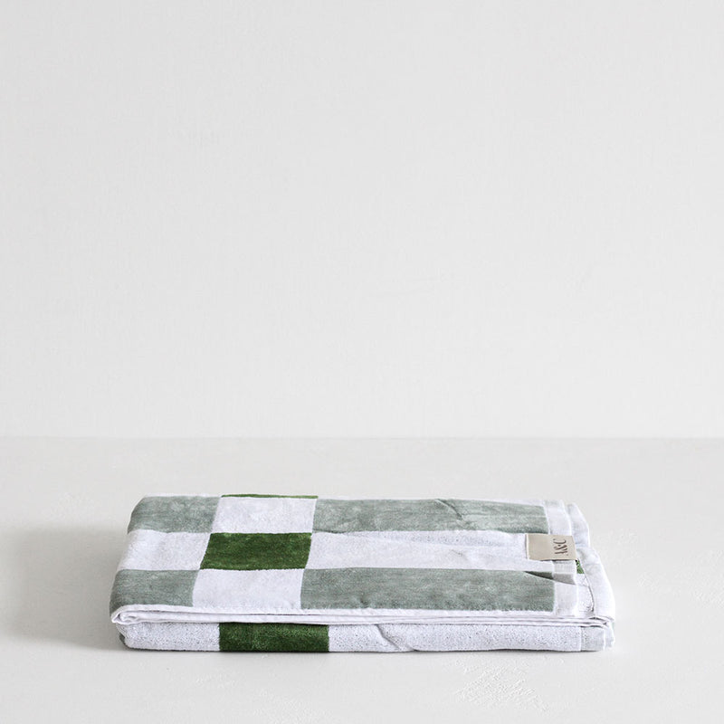 Grid Beach Towel - Sage