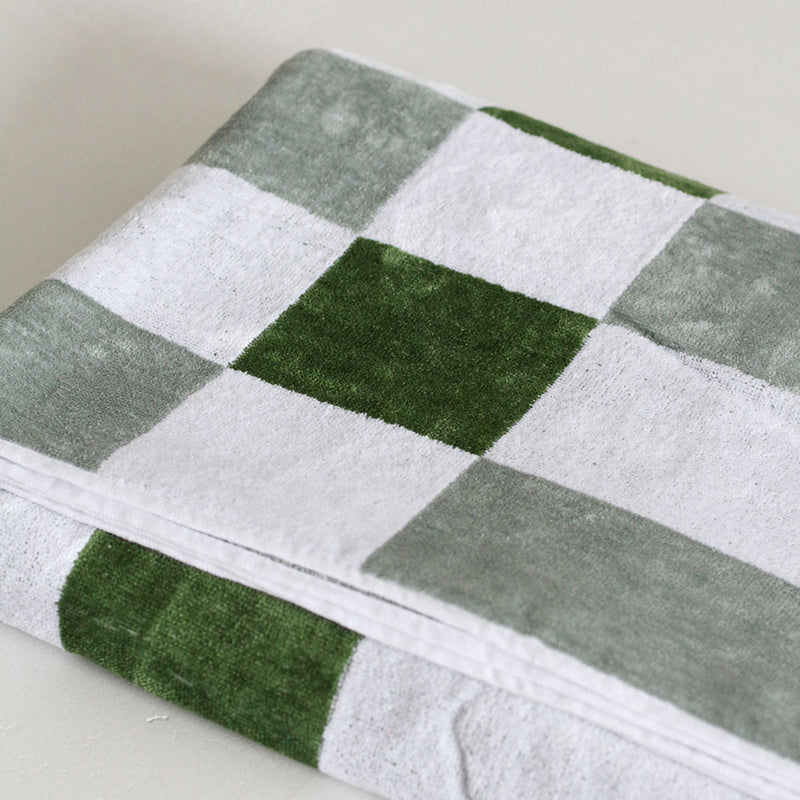 Grid Beach Towel - Sage