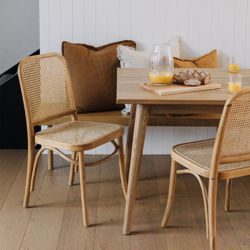 Harvey Rattan Chair - Natural Oak