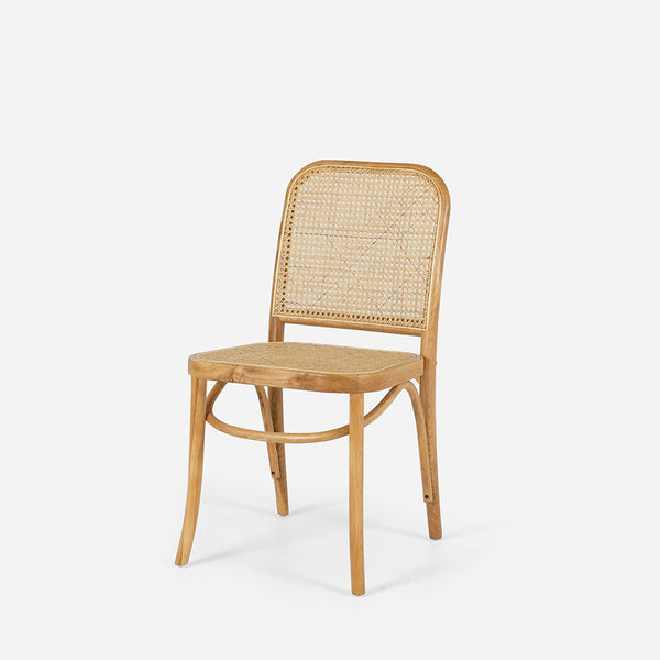 Harvey Rattan Chair - Natural Oak