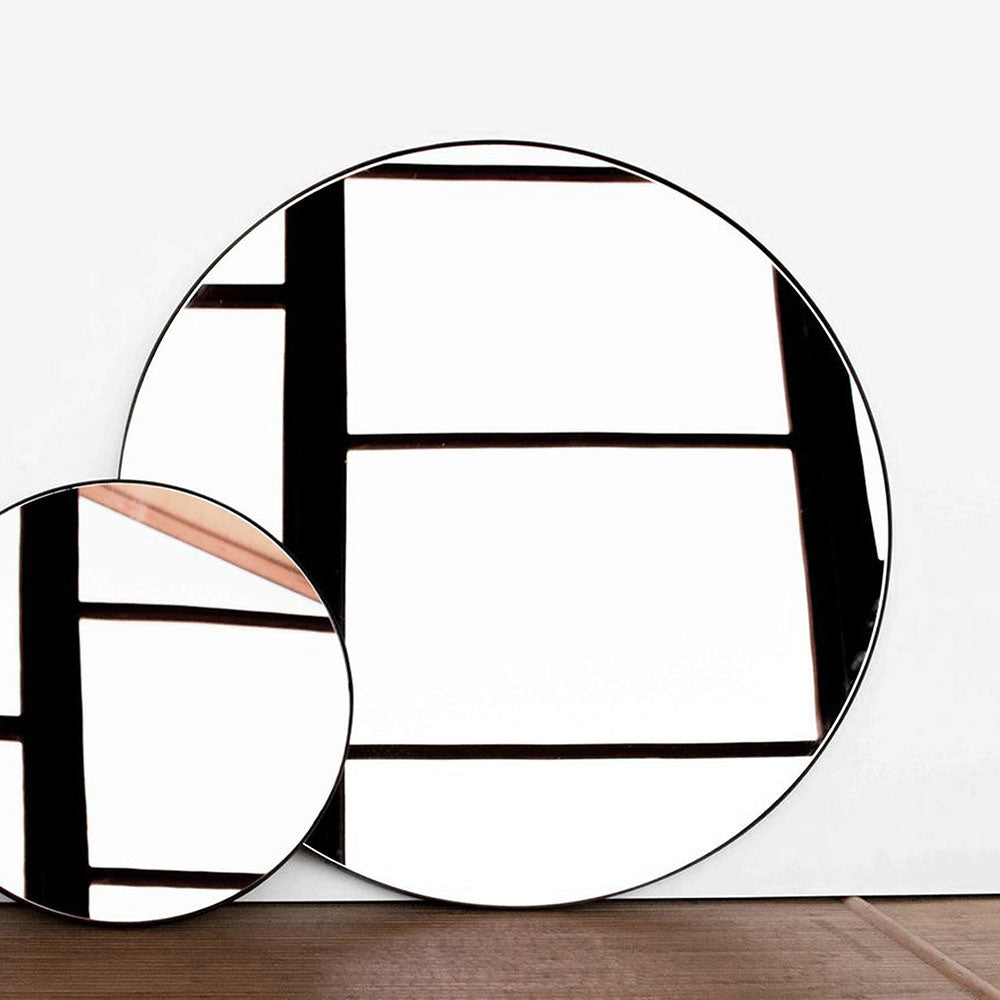 Round Outline Mirror 900mm - Black