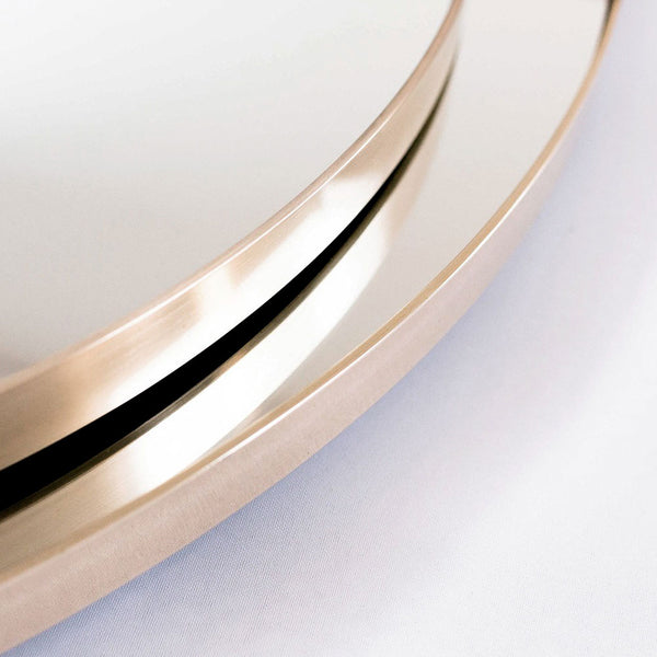Round Outline Mirror 500mm - Brass